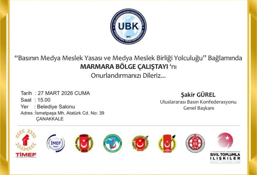 Medya Meslek Yasası İçin Marmara Bölge Çalıştayı Çanakkale’de yapılacak